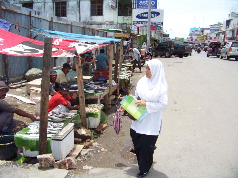 Fish sellers, Banda Aceh